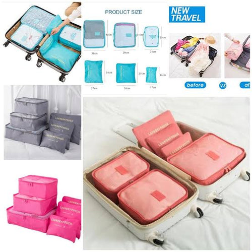 6pcs/Set Travel Storage Bag