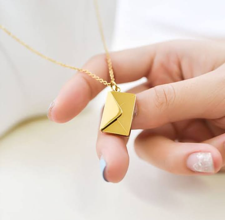 Love Letter Envelop Pendent For Girls
