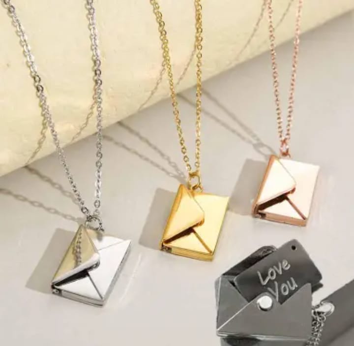 Love Letter Envelop Pendent For Girls