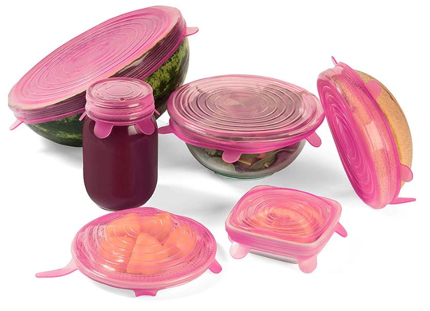 6Pcs Kitchen Reusable Silicone Seal Lid