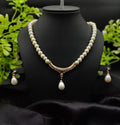 Elegant Gold-Plated Pearl Necklace