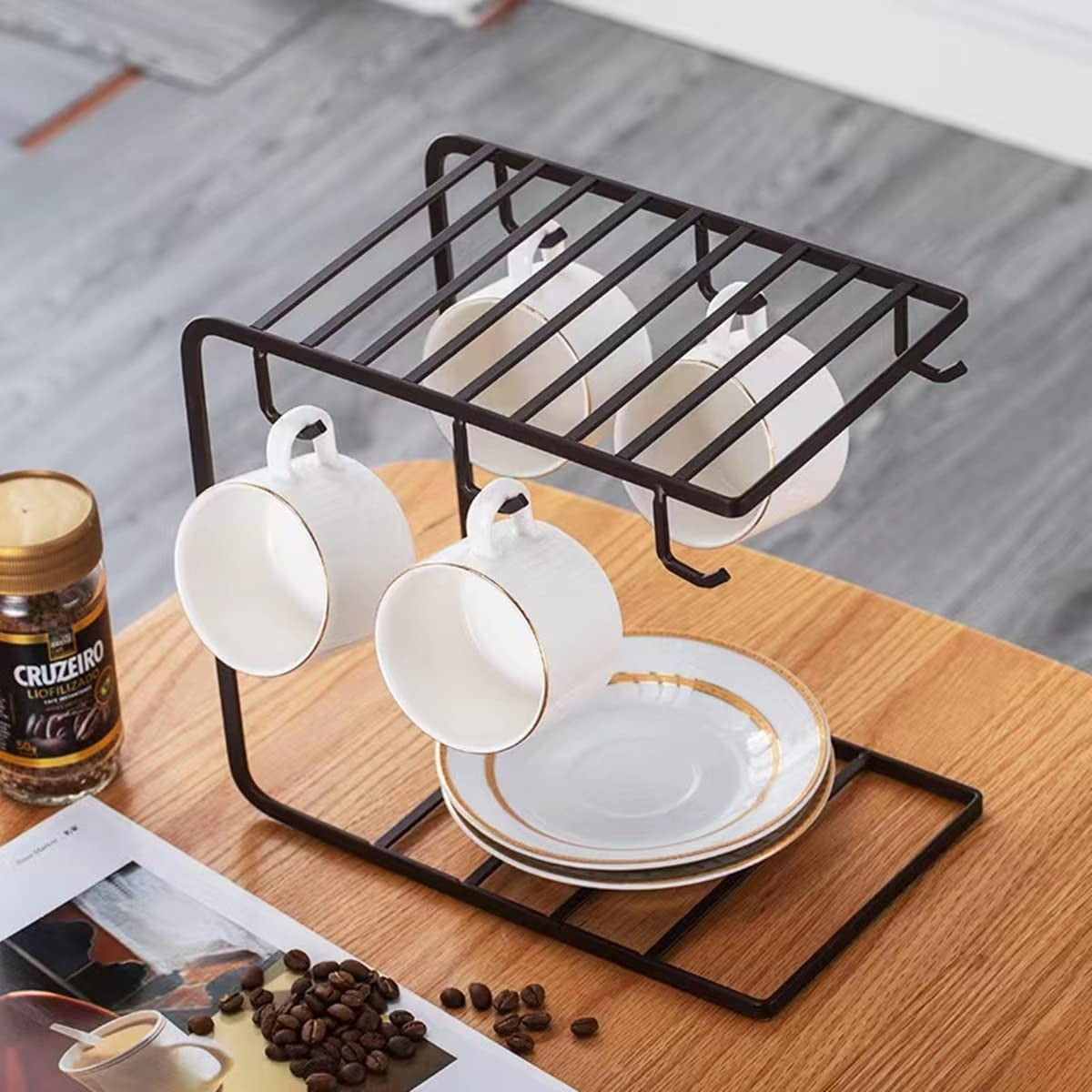 Metal Mug Stand Holder Tree Rack