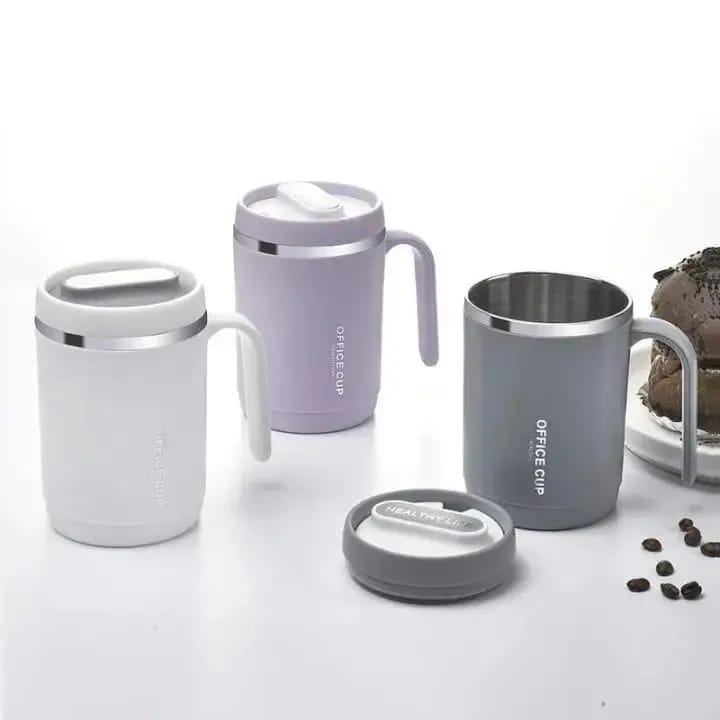 Office Cup: 500ml Double-Walled Stainless Steel