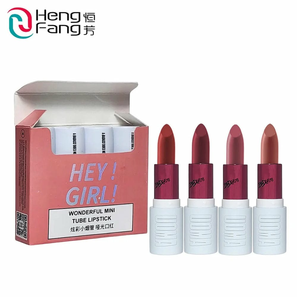 4 Pcs Lipstick Set Creamy Multicolor