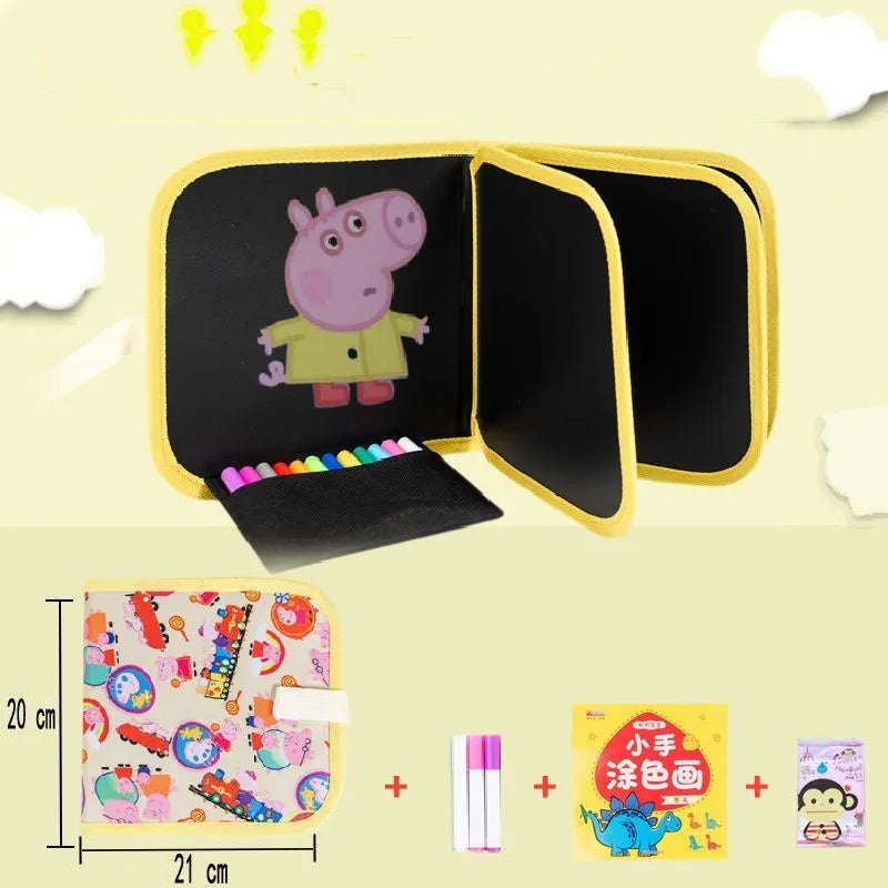 Doodle Magic Blackboard Book with 3 Color Markers