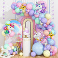 57 Pcs Pastel Unicorn Birthday Decoration Set