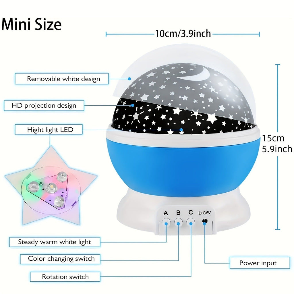 360° Rotating Star Master Projection Lamp