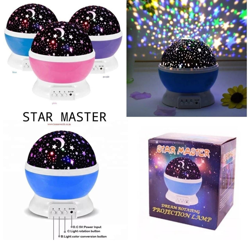 360° Rotating Star Master Projection Lamp