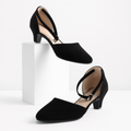 Stylish Velvet Heel Pump Shoes