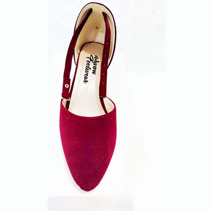 Stylish Velvet Heel Pump Shoes