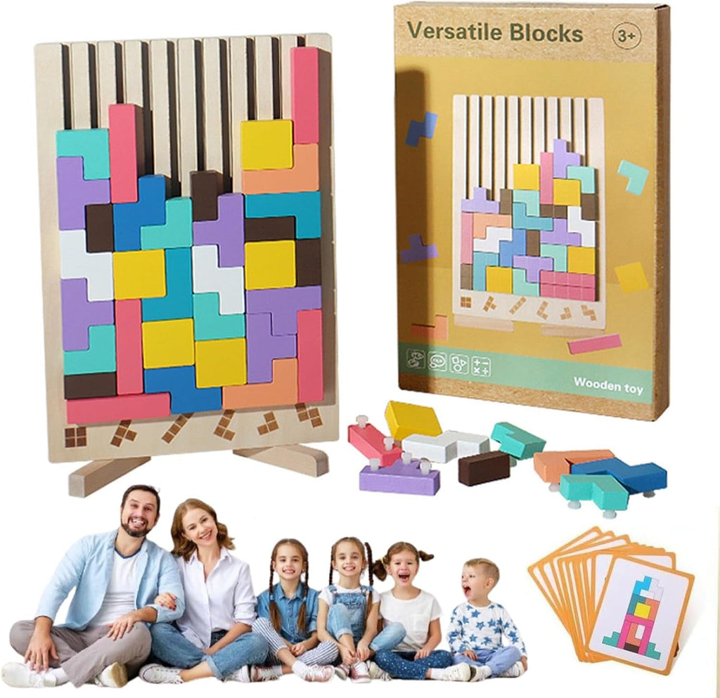 Wooden Puzzle Tetris Game