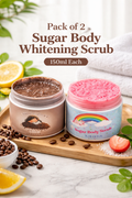 Pack Of 2 Sugar Body Whitening Scrub