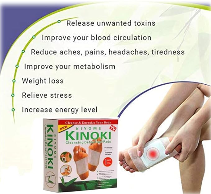Kiyome Kinoki Detox 10 Pcs Foot Pads
