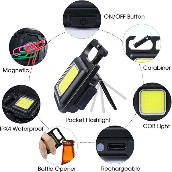 Rechargeable Mini COB LED Flashlight