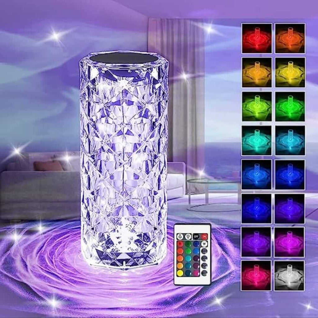 Crystal Lamp With Remote