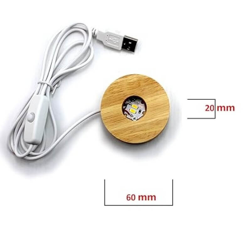 USB LED Galaxy Crystal Ball Lamp