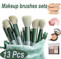 13 Piece Makeup Brush Set With Matching Storage Pouch