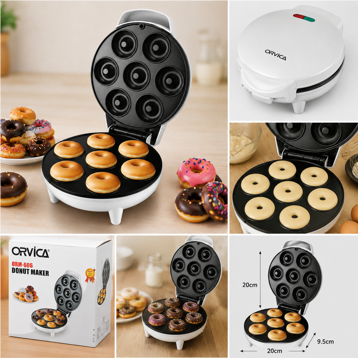 7-Piece Electric Donut Maker